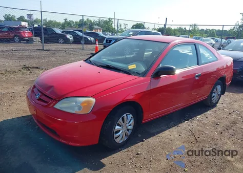 2001 Honda Civic Lx from USA, damaged, VIN 1HGEM22501L077824